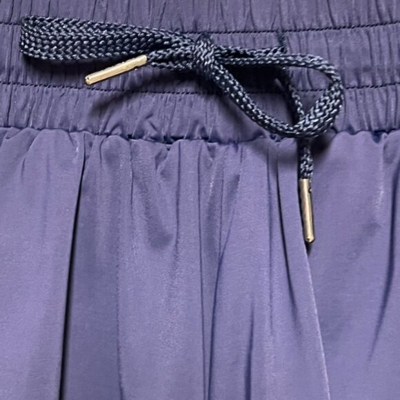 New Womens Luogongzi 2 in 1 Flowy Running Navy Shorts Sz M - Picture 9 of 12